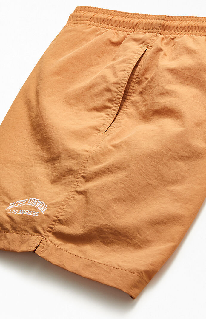 Collegiate Solid Swim Trunks