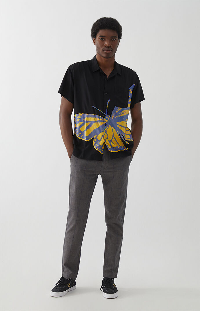 Effect Woven Camp Shirt