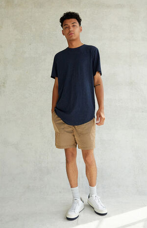 Tan Chad Nylon Volley Shorts Tan Chad Nylon Volley Shorts image number null