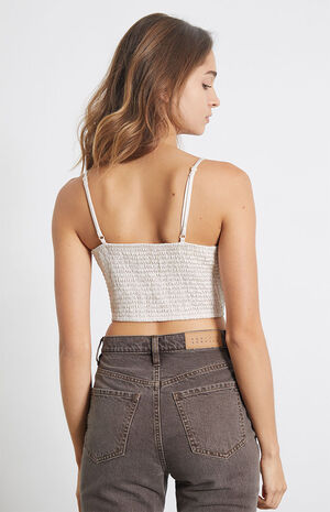 Tie Front Satin Corset Top image number 3