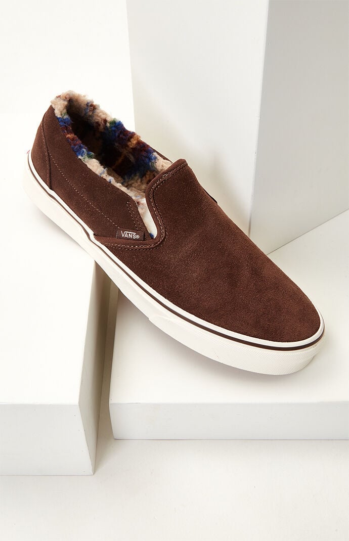 sherpa slip on shoes