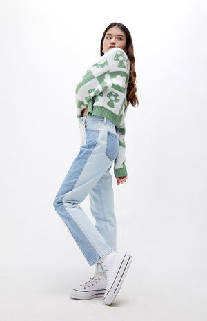 Eco Hopper Patch Mom Jeans image number 6