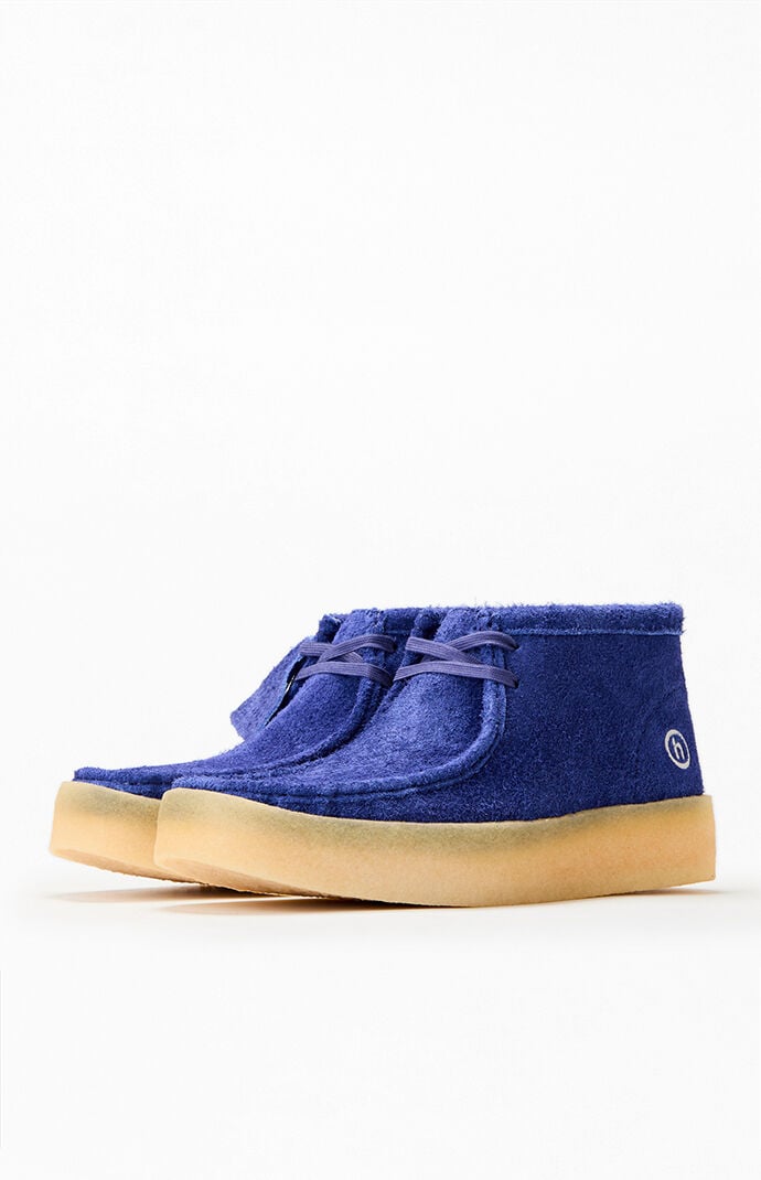 Clarks x Hidden NY Blue Suede Wallabee Cup Boots | PacSun