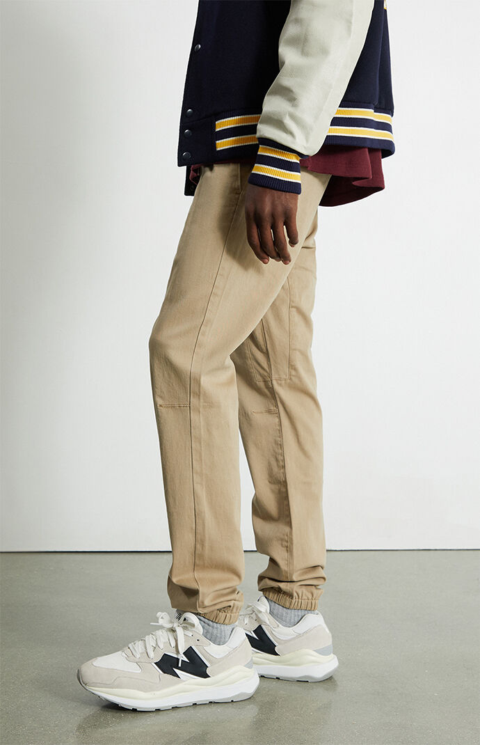 PacSun Khaki Slim Jogger Pants PacSun