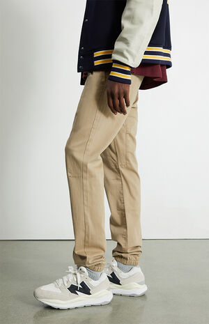 Khaki Slim Jogger Pants image number 3