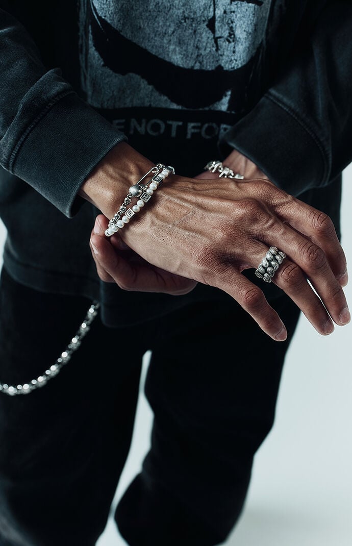 For Those Who Sin Sterling Silver & Freshwater Pearl Bracelet