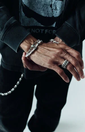 Silver Plated & Freshwater Pearl Bracelet image number 1