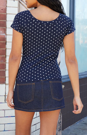 Polka Dot Ginny Off-The-Shoulder Top image number 3