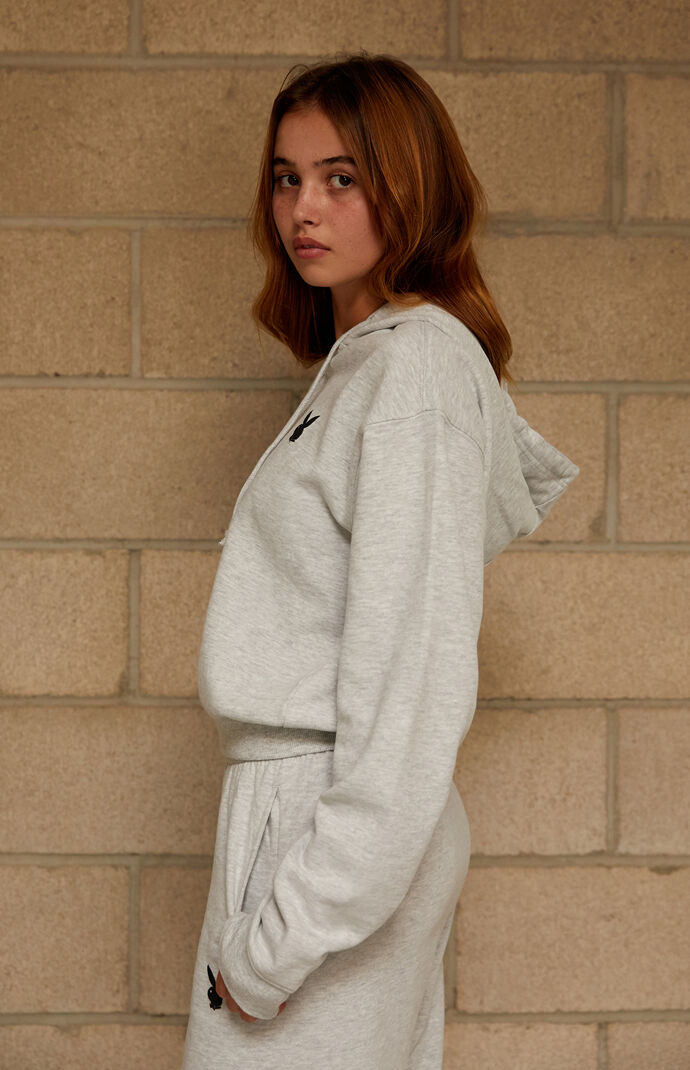 Playboy By PacSun Classic Cropped Zip Hoodie at PacSun.com