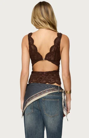 Araura Velvet Floral Sheer Top image number 3