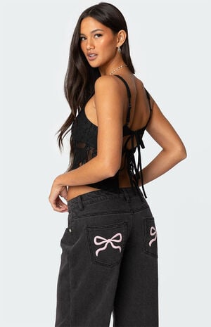 Gwyn Mixed Lace Top image number 3