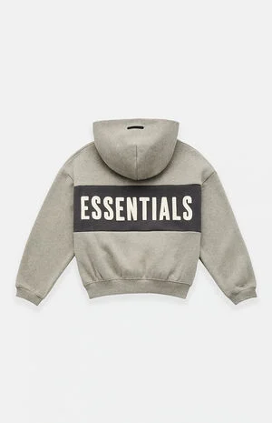 Kids Paneled Cropped Relaxed Hoodie image number 2