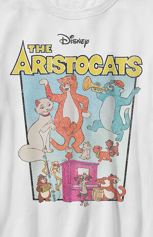 Kids Aristocats Vintage Poster T-Shirt image number 2