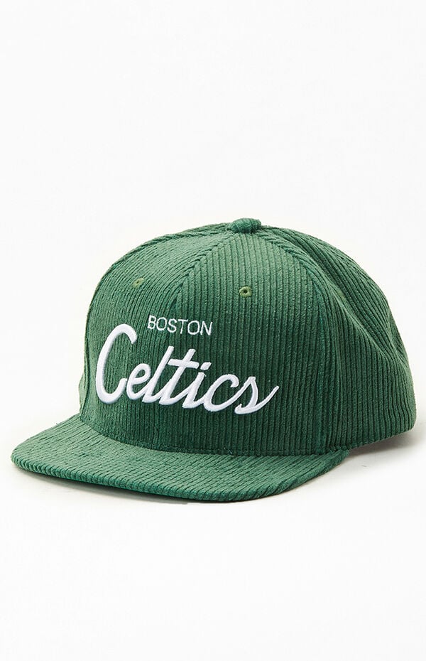 Vintage NBA Boston Celtics The G Cap Corduroy *YOUTH* Snapback Hat