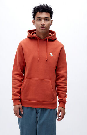 Burnt Orange Star Chevron Hoodie image number 1