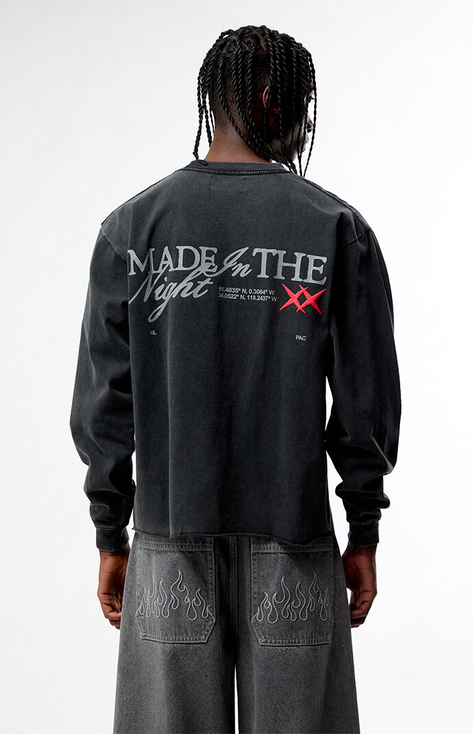 Nightlab Made In The Night Cropped Long Sleeve T-Shirt | Pacsun