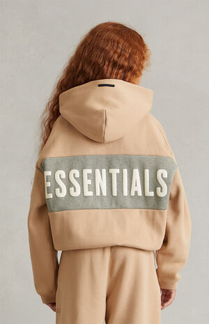Kids Paneled Cropped Relaxed Hoodie image number 4