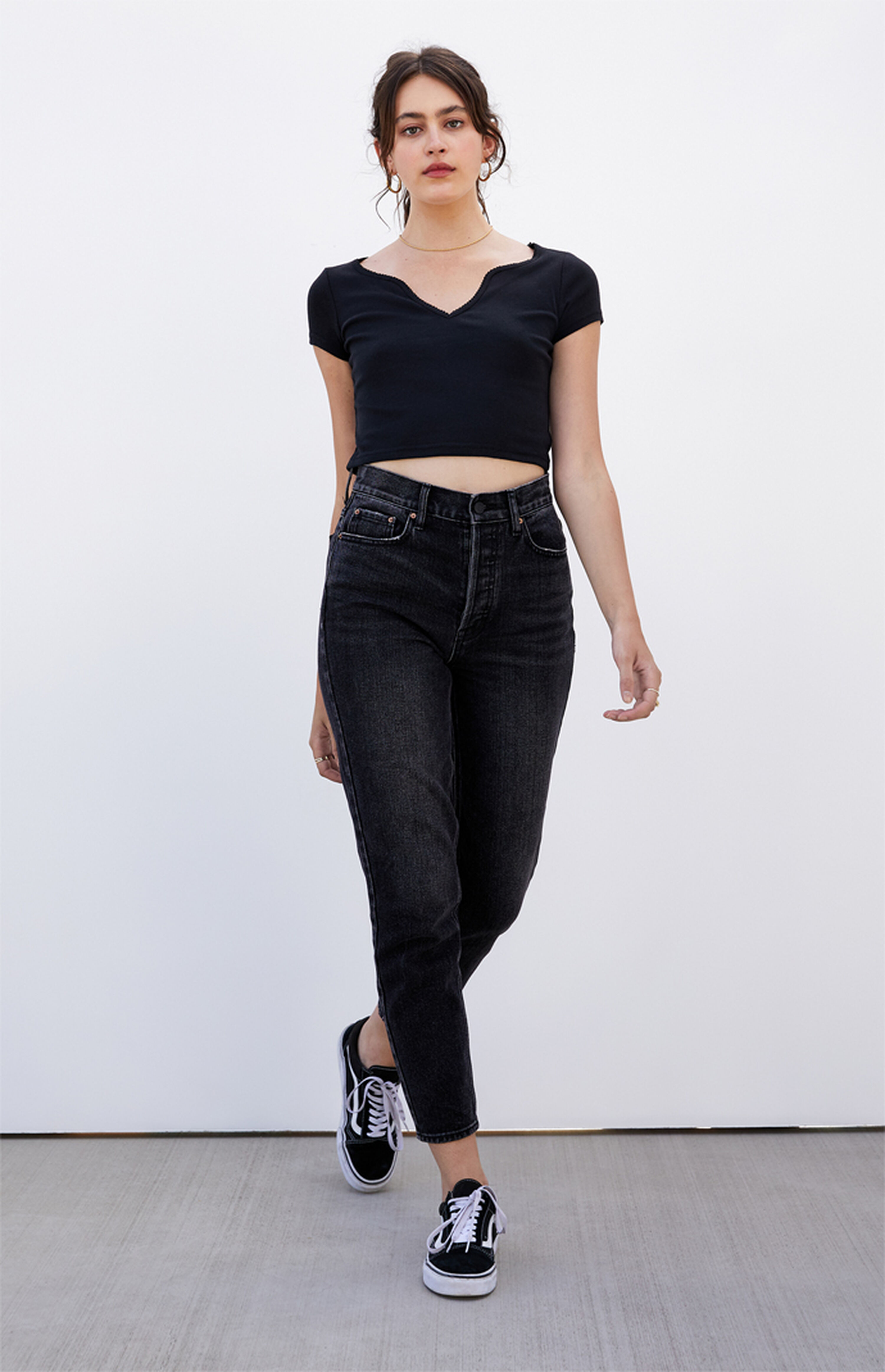 Me To We Shyla Notched TShirt PacSun