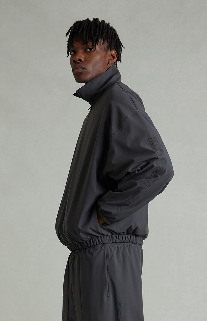 Fear of God ESSENTIALS Iron Gray Half-Zip Track Jacket