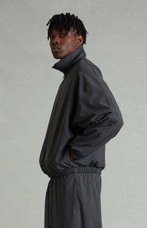 Iron Gray Half-Zip Track Jacket image number 3