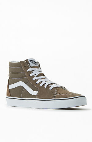 Sk8-Hi Canvas Brown & White Shoes image number 1