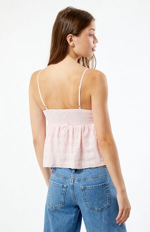 Ruched Bow Tie Babydoll Top image number 4