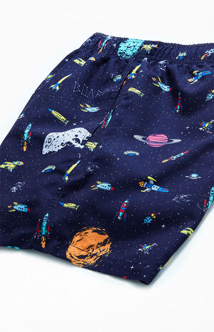 Navy Rockets 15" Swim Trunks image number 4