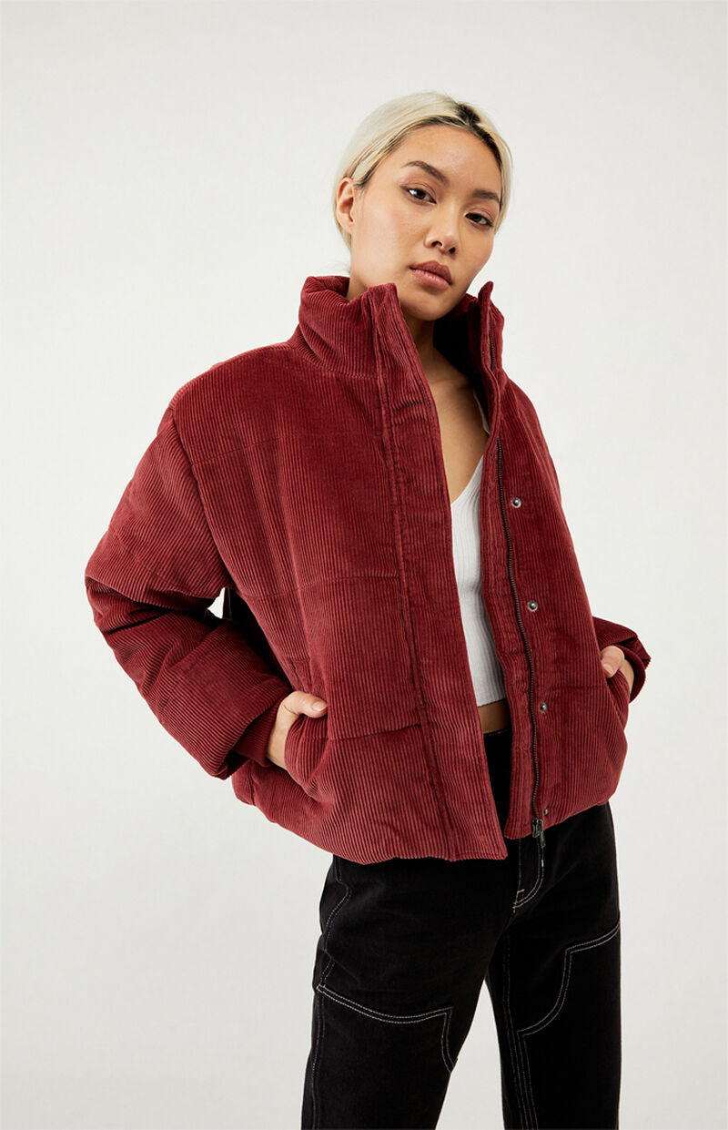 rvca eezeh puffer cropped jacket