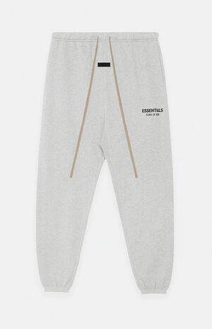 Women's Light Heather Grey Fleece Sweatpants image number 1