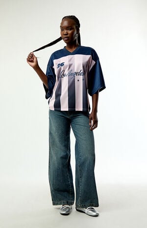 LA Short Sleeve Oversized Soccer Jersey image number 5