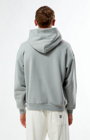 Gray Solid Hoodie image number 3