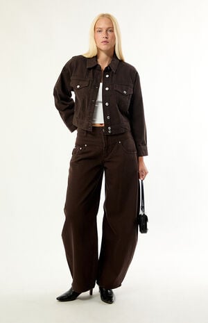 Dove Cropped Denim Jacket image number 5
