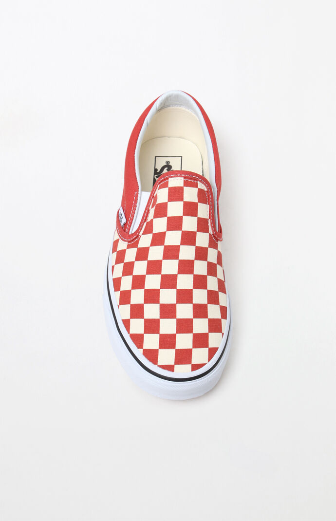 burnt orange slip on vans