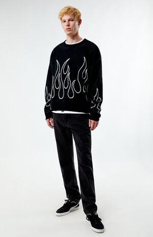 Flame Cropped Sweater image number 2