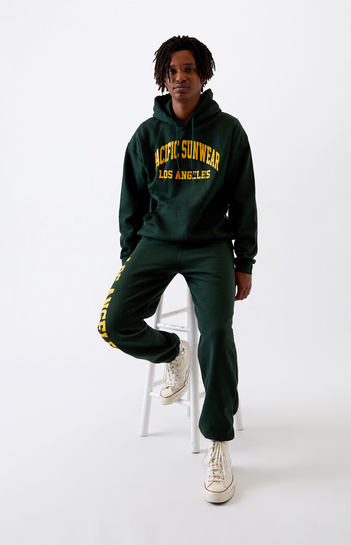 Green LA Graphic Hoodie
