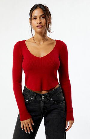 Woodland V-Neck Sweater image number 1