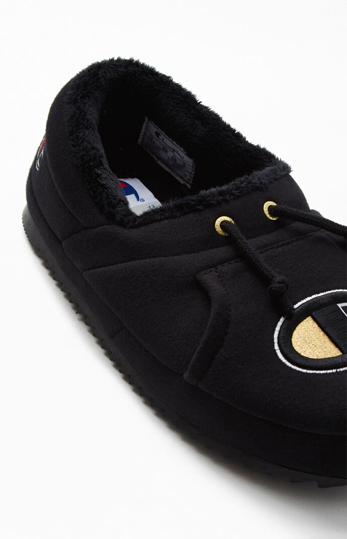Black University Slippers