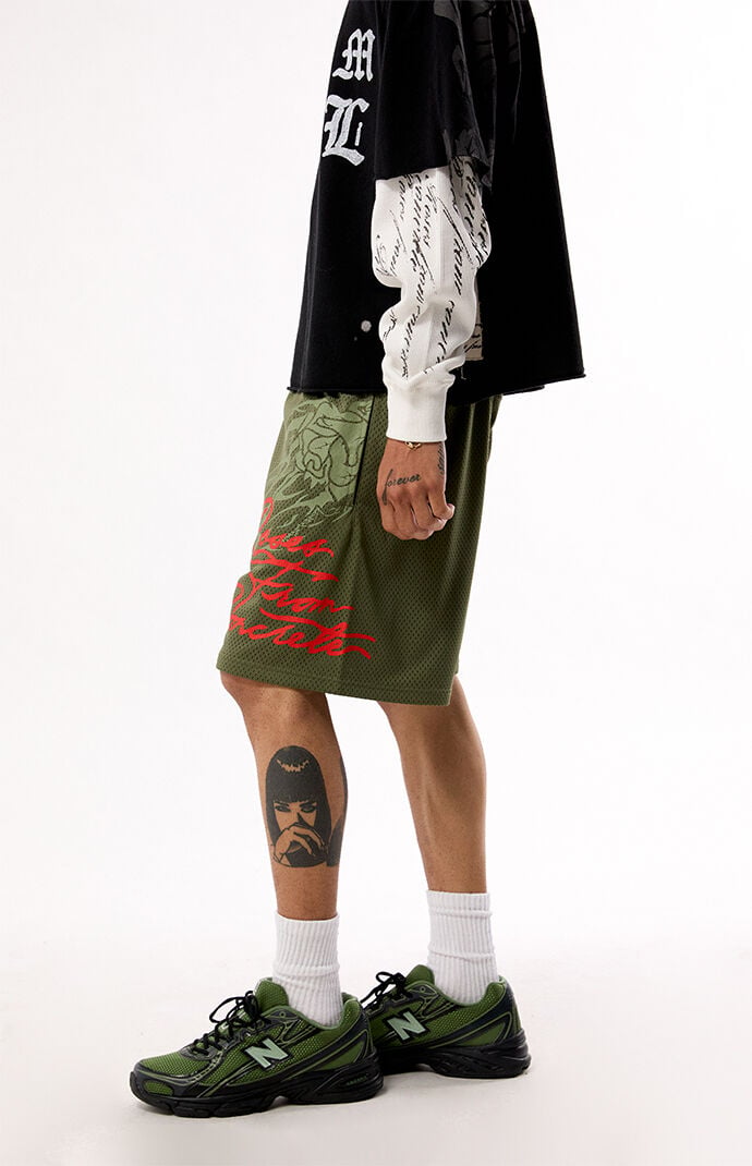 Civil We Came From Concrete Mesh Shorts
