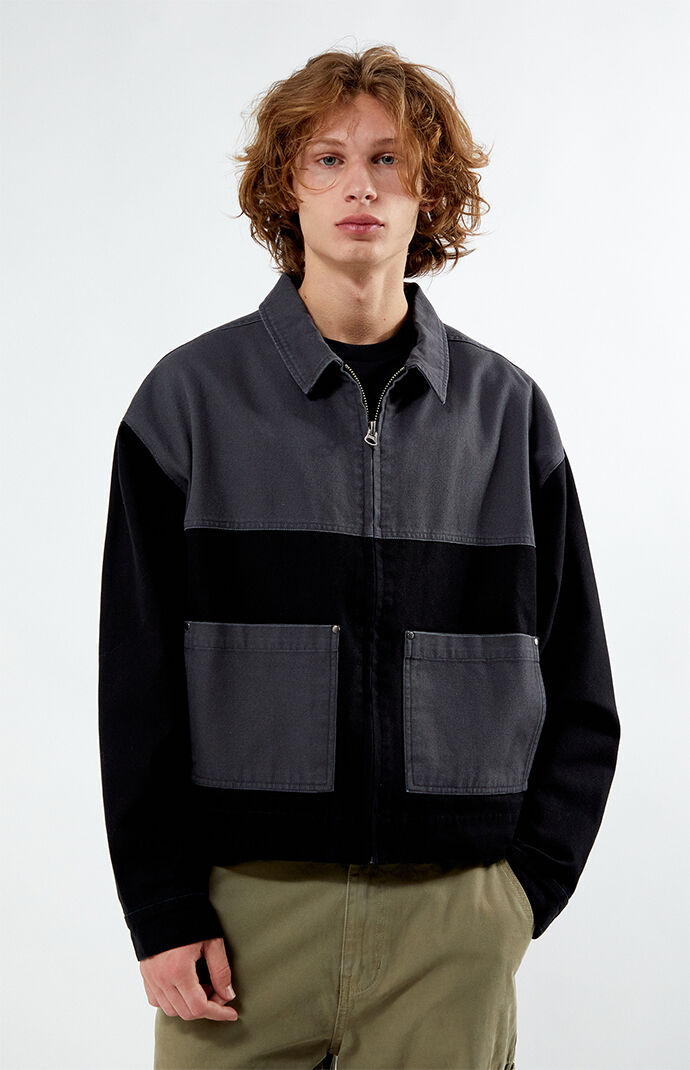 Black denim jacket pacsun store