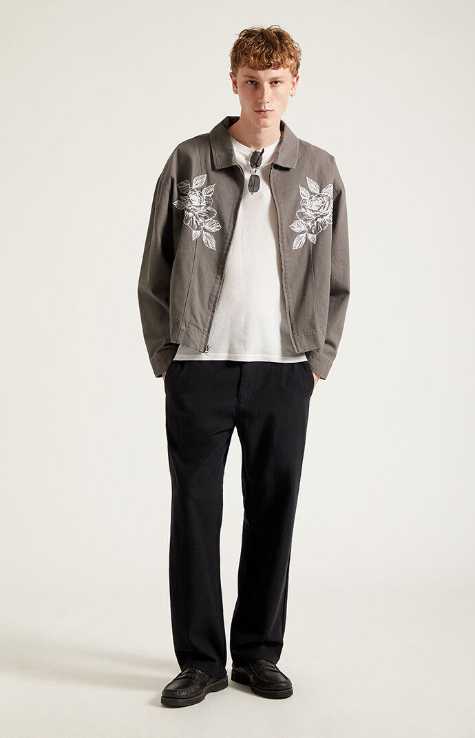 Pacsun Black Straight Leg Linen Pants