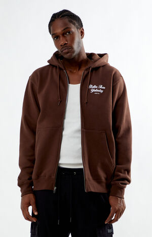 Motto Zip Up Hoodie image number 1