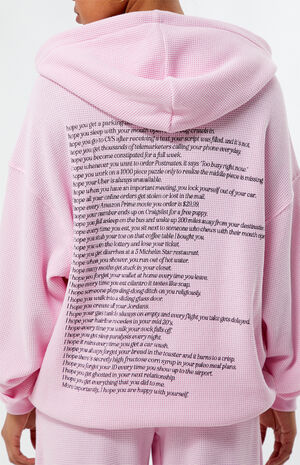 Yours Truly Thermal Oversized Hoodie image number 2