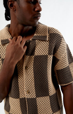 Spence Open Knit Camp Shirt image number 3
