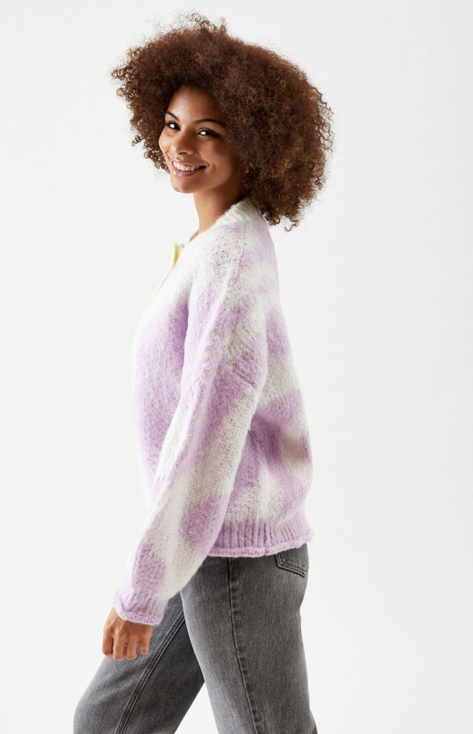 Button Down Pattern Sweater