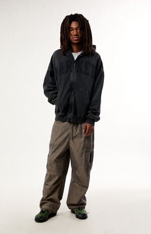 Watercolor Teddy Zip Up Hoodie image number 5