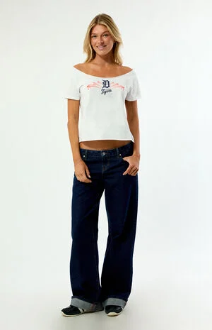 x MLB Detroit Tigers Off-The-Shoulder T-Shirt image number 1