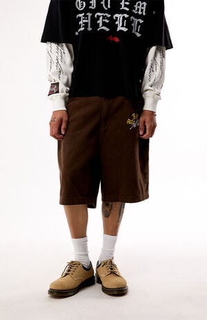 The Rose Dealer Baggy Jean Shorts image number 2