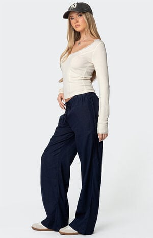 Yasmine Linen Look Pants image number 3
