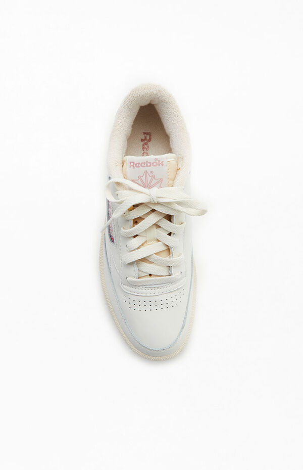 Arashigaoka skal kort Reebok White & Pink Club C 85 Shoes | PacSun