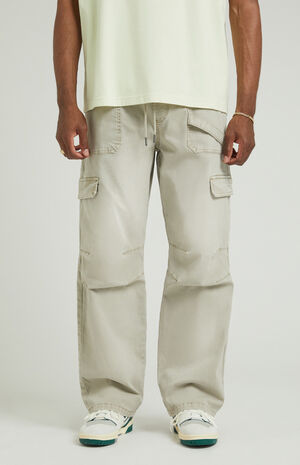 Stone Baggy Cargo Pants image number 1